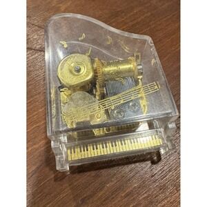 Piano Shaped Music Box Paper Weight Tune Memory